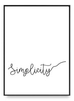 Simplicity Poster