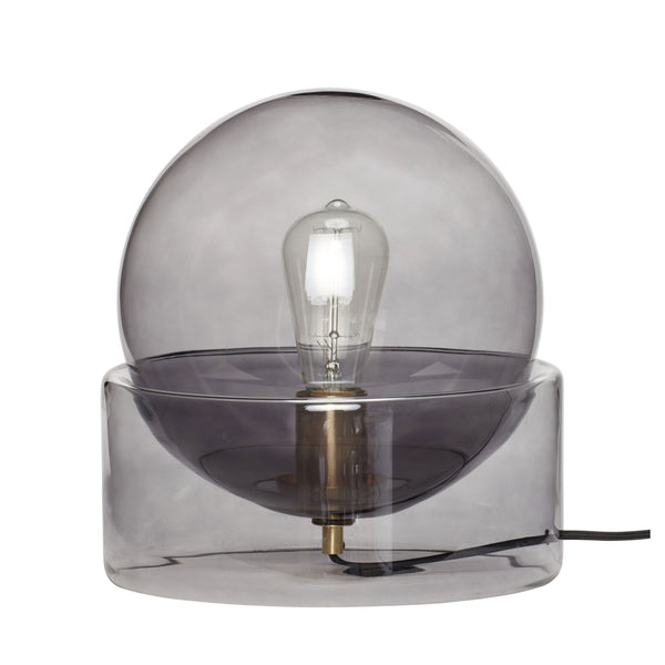 Table lamp, glass, smoke