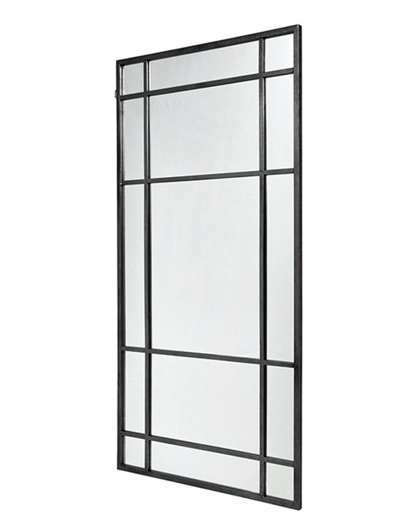 SPIRIT iron wall mirror, black - Design Your Home