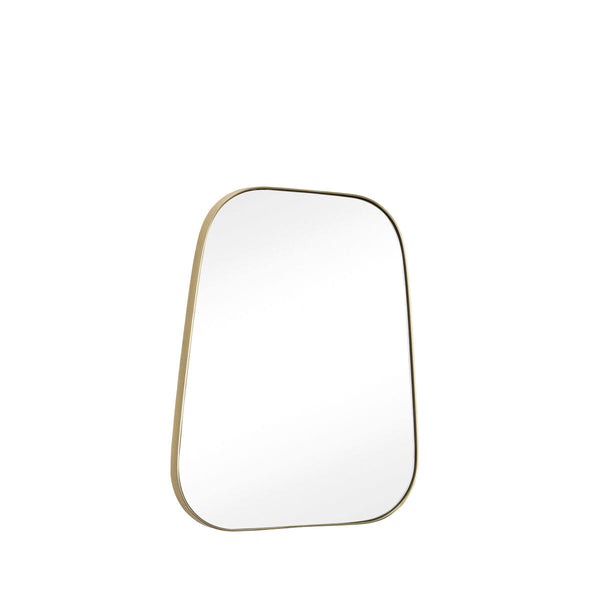 Wall mirror wbrassl frame, square, trapezium