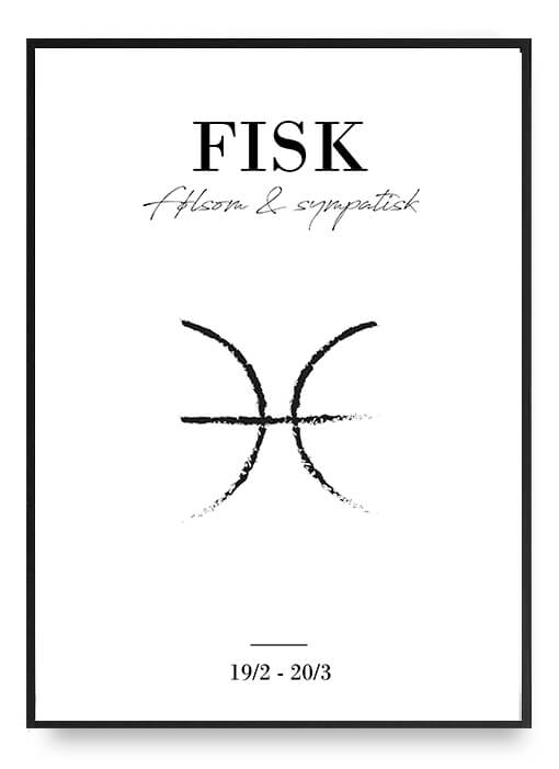 Zodiac - Fisk Poster