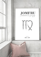 Zodiac - Jomfru Poster