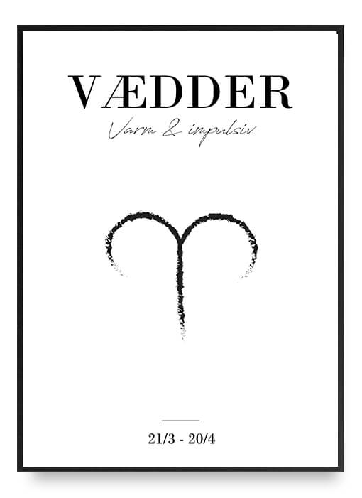 Zodiac - Vædder Poster