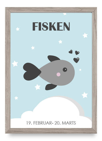 Zodiac for Boy - Fisk Poster