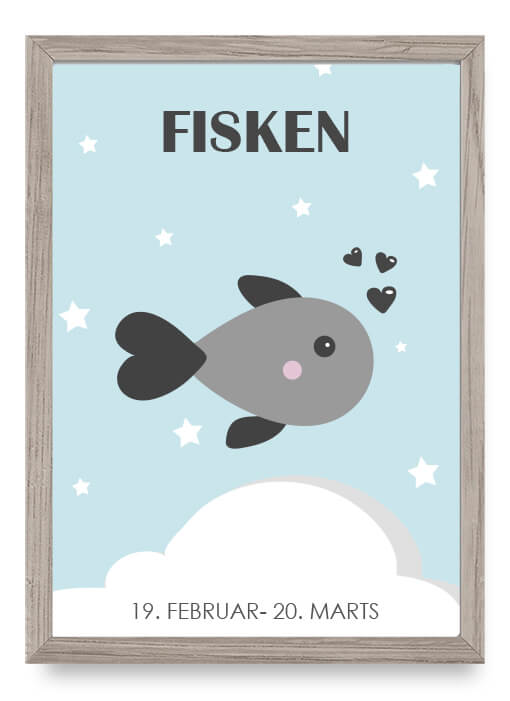 Zodiac for Boy - Fisk Poster