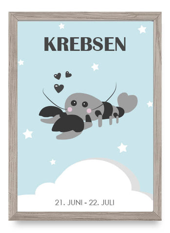 Zodiac for Boy - Krebsen Poster