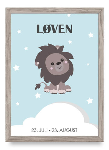 Zodiac for Boy - Løve Poster