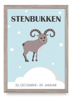 Zodiac for Boy - Stenbuk Poster