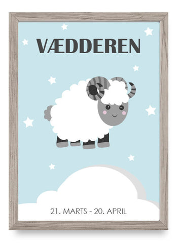 Zodiac for Boy - Væddern Poster