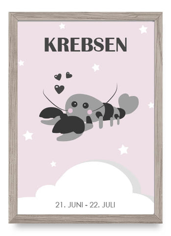 Zodiac for Girl - Krebsen Poster