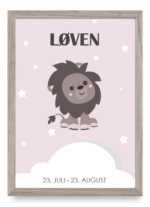 Zodiac for Girl - Løve Poster