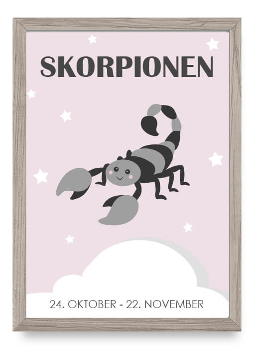 Zodiac for Girl - Skorpion Poster