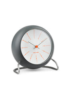 Bankers table clock Ø11 cm dark gray