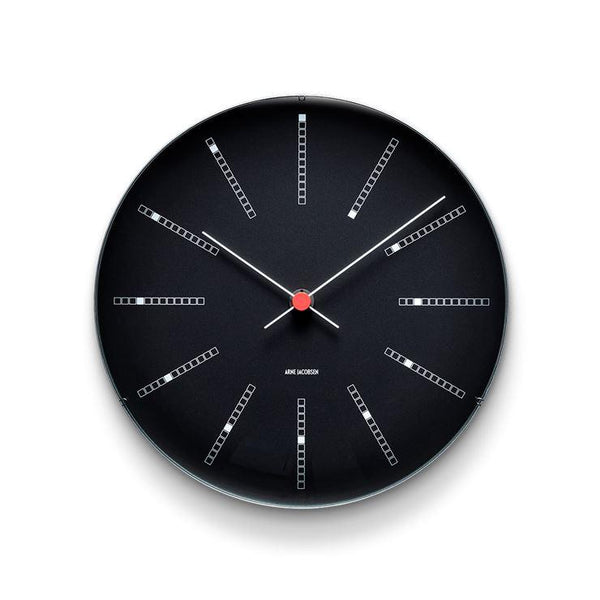 Bankers Wall Clock, Black - Ø21cm
