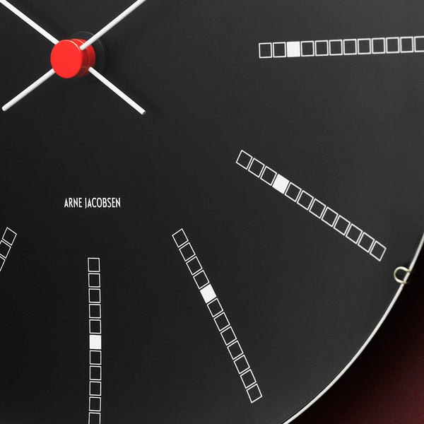 Bankers Wall Clock, Black - Ø21cm