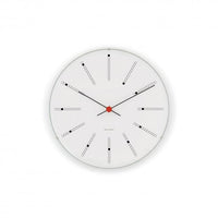 Bankers Wall Clock, White - Ø21cm