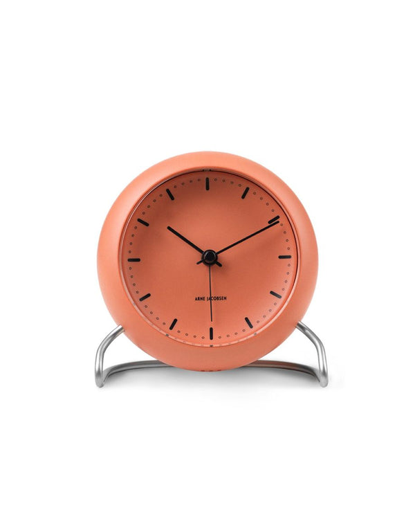 City Hall table clock Ø11 cm pale orange
