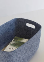 Mellow Felt Baskets Blue (set of 4) 