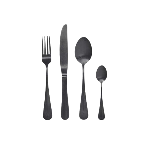 Black Cutlery - Set of 12