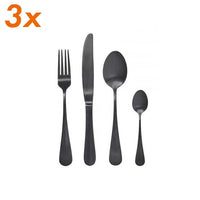 Black Cutlery - Set of 12 