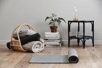 YOGA Bolster, Large, Round, Grey - Design Your Home