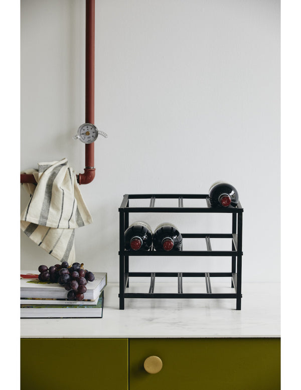 LORENZO wine rack, S, black - Design Your Home